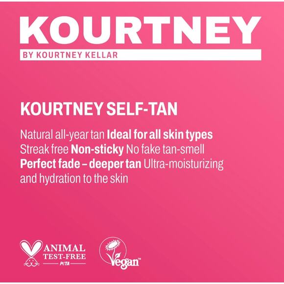 Kourtney Kellar Full Self-Tanning System, Mousse, Lotion, Face Drops Tanning Mit - Picture 8 of 8